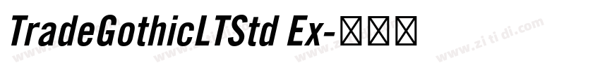 TradeGothicLTStd Ex字体转换